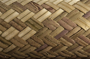 Rupununi Prints: Weaving split cane Matape Macushi people, Fairview Amerindian village