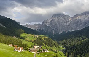 Dolomite Prints: Wengen, La Valle, traditional farms of the Viles (hamlets