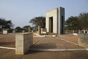 Images Dated 14th February 2008: West Africa, Benin, Abomey. Monument of King Glele of Dahomey near the Royal Palace of Abomey
