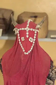 Images Dated 20th April 2012: West Africa, The Gambia, Banjul. A traditional costume used in the Kankurang Masquerade