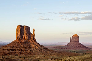 Sandstone Prints: West Mitten and Merrick Butte, Monument Valley Navajo Tribal Park, Monument Valley