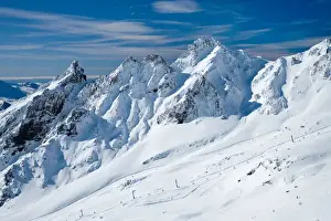 Tongariro Np Prints: Whakapapa Skifield on Mt Ruapehu, Tongariro National Park, Central Plateau, North Island