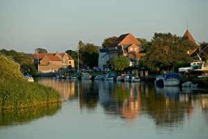 Images Dated 15th August 2004: Wharf on Ribe River, Ribe, Jutland, Denmark