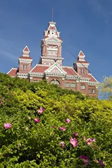 Bellingham Prints: Whatcom Museum of History and Art on Prospect Street housed in a beautiful 1890s era courthouse