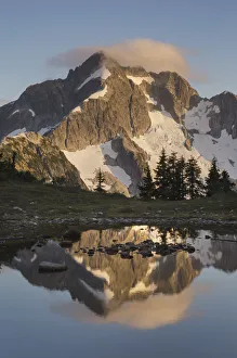 Whatcom Peak reflected in Tapto Lake, North Cascades National Park