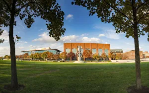 Headquarter Prints: White River State Park, view of NCa Headquarters, Indianapolis, Indiana, USA
