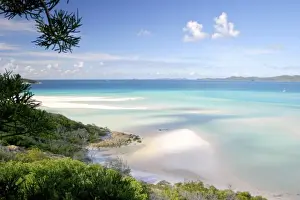 White Sand Prints: The Whitsunday Islands, Australia. The white sillica sands of some of the islands