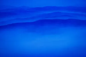 Werner Peak Prints: Wildfire smoke and clouds mixing, Stillwater State Forest near Whitefish, Montana, USA