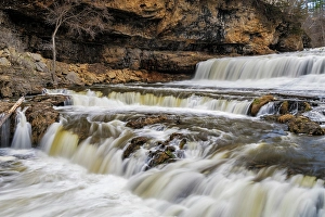 Prints of Willow River Falls at Willow River State Park in Hudson, Wisconsin, USA. (Editorial Use Only) Images Dated 2024 September: Willow River Falls at Willow River State Park in Hudson