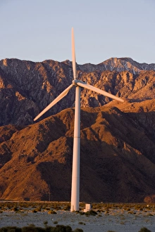 Images Dated 11th August 2015: A wind farm in the San Gorgonio Mountain Pass in Palm Springs, California