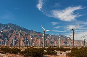 Turbine Prints: A wind farm in the San Gorgonio Pass near Palm Springs