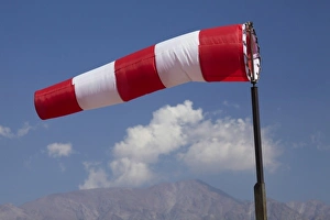 Aviation Prints: Wind Sock, Vitacura Airfield, Santiago, Chile, South America