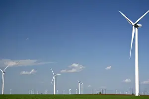 Turbine Prints: Wind turbines of the Smoky Hills Wind Farm in Ellsworth County, Kansas, USA