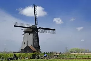 Windmill near Volendam, Netherlands, Holland