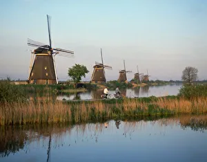 Cycling Prints: Windmills, Kinderdijk, Netherlands