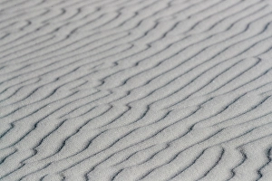 Winds create interesting patterns in the sand at White Sands National Park