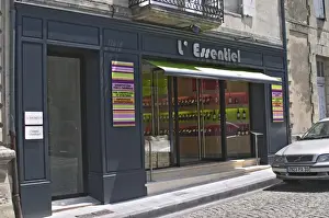Brasserie Prints: Wine shop and cafe in Saint Emilion called L Essentiel (The Essential) Thunevin