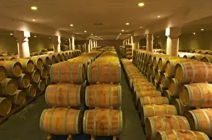 Chateau Longueville Prints: The winery, barrel aging cellar - Chateau Baron Pichon Longueville, Pauillac, Medoc
