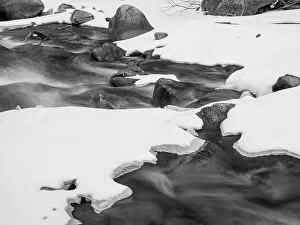 Clear Creek Prints: Winter, Clear Creek, Golden, Colorado