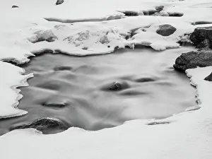 Clear Creek Prints: Winter, Clear Creek, Golden, Colorado