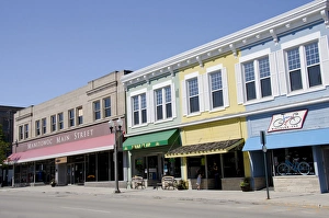 Wisconsin Prints: Wisconsin, Manitowoc. Downtown Main Street