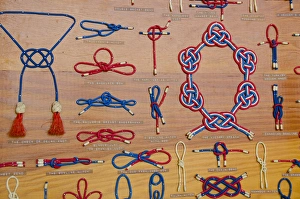 Images Dated 3rd June 2012: Wisconsin, Manitowoc. Wisconsin Maritime Museum at Manitowoc. Maritime knot sampler