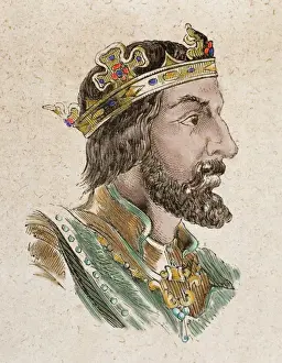 Beard Prints: Wittiza (687-709). Visigothic King of Hispania from 694 until his death