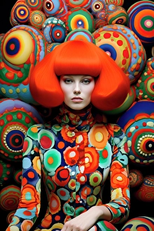 Multicolor Prints: Woman in wild costume. ©Jim Zuckerman / Jaynes Gallery / DanitaDelimont.com (AI)