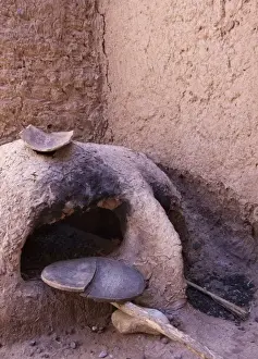 Oasis Prints: Wood-fired oven, Ait Ben Moro, Ouarzazate, Morocco