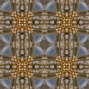 Kaleidoscope Prints: Wood and metal kaleidoscope abstract