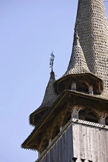 Wooden Church (Biserica de Lemn) in Budesti, Maramures, Romania, is listed as UNESCO world heritage