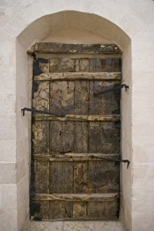 Images Dated 5th September 2006: Wooden church door full of nails, Mardin, Turkey