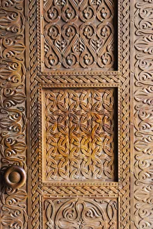 Images Dated 2018 August: Wooden door, Holy Trinity Cathedral of Tbilisi, also known as Sameba, Tbilisi, Georgia
