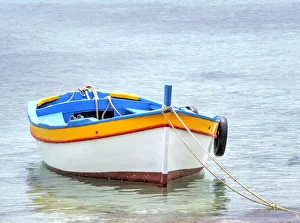 Images Dated 2nd May 2016: Wooden fishing boats in harbor