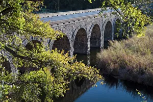 Places Collection: Workers Progress Administration masonry bridge over Brazos River, Texas Highway 16