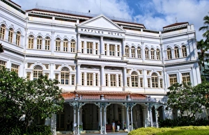World exclusive Raffles Hotel built in 1887, Singapore