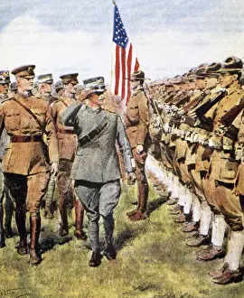 Contemporary Age Prints: World War I (1914-1918). The United States entered the conflict by declaring war