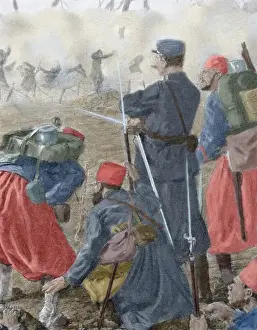 People In The Background Prints: World War I (1914-1918). Use of choking smoke in the attacks on French and British troops