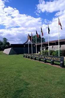 Wwii Prints: World War II Museum of 1944 battles at Omaha Beach Normandy France