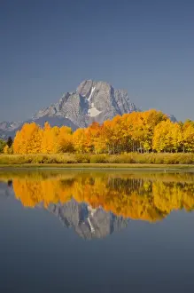 Reflect Prints: WY, Grand Teton National Park, Mount Moran and Snake River