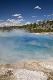 Images Dated 17th June 2008: WY, Yellowstone National Park, Midway Geyser Basin, Excelsior Geyser Crater