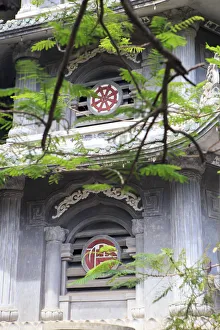 Prints of Xa Loi Tower on Thuy Son Mountain near Da Nang, Vietnam Images Dated 2017 December: Xa Loi Tower on Thuy Son Mountain near Da Nang, Vietnam