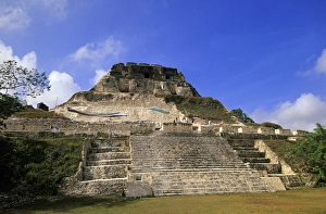 Pyramid Prints: Xunantunich Maya ruins, Belize