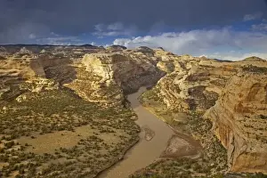 Images Dated 20th April 2010: The Yampa River at Wagon Wheel Overlook in Dinosaur National Monument, Colorado, USA