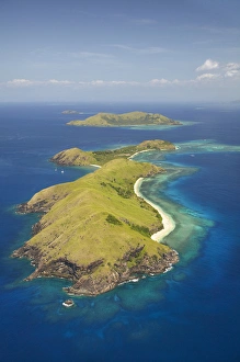 Private Prints: Yanuya Island, (and Tavua Island in background), Mamanuca Islands, Fiji, South Pacific