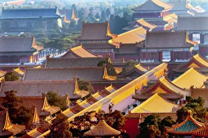 Cityscapes Collection: Yellow roofs, Forbidden City, Beijing, China
