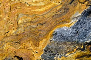 Geothermal Prints: Yellowstone, hot spring abstract