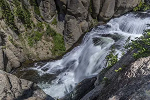 Blur Prints: Yellowstone National Park, Terraced Falls on Falls River, Wyoming