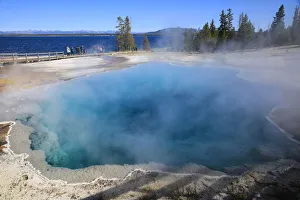 Steam Prints: Yellowstone National Park, West Thumb Geysers, Lake Yellowstone