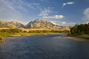 Yellow Stone Prints: The Yellowstone River with Emigrant Peak in Paradise Valley of Montana